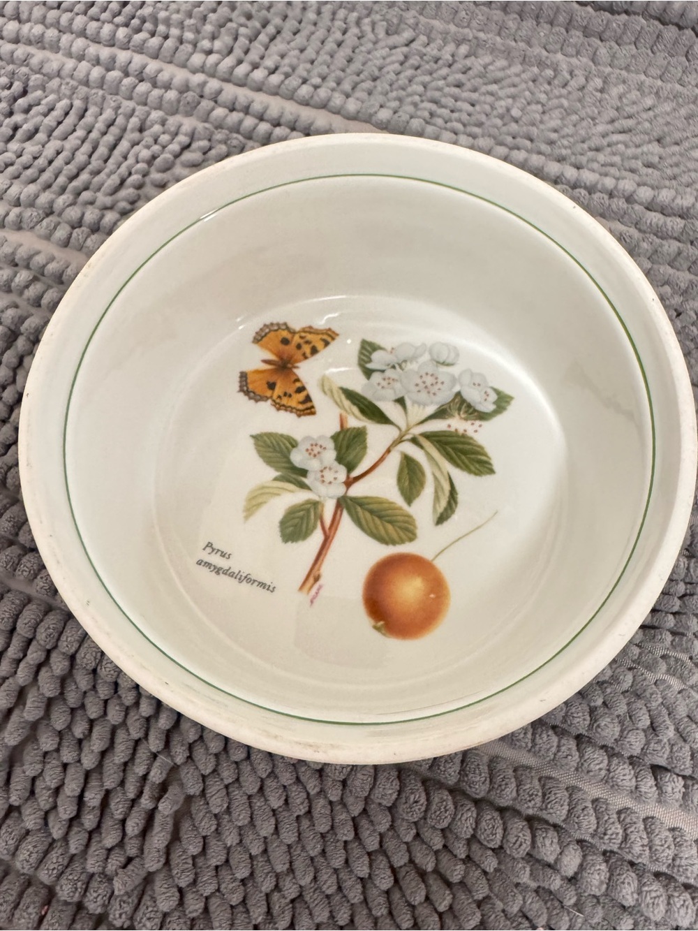 Vintage Limoges France Le Faune Botanical Porcelain Baking Dish - White & Green - Picture 7 of 9